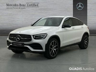 Usado Mercedes GLC300 AMG line 245 CV (180 kW) 2021 Blanco Coupe