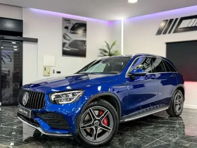 Usado Mercedes GLC220 194 CV (142 kW) 2020 Azul SUV