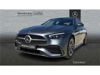 Usado Mercedes C220 AMG line 200 CV (147 kW) 2022 Gris selenita Berlina
