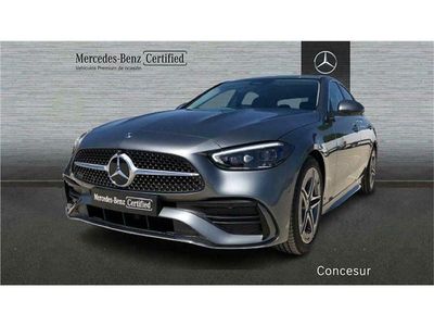 Gris selenita Usado 2022 Mercedes C220 AMG line Berlina | 42.900 € (Caro)