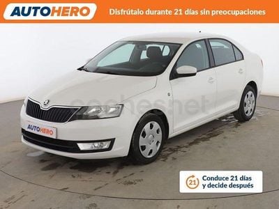 Usado Skoda Rapid Ambition 90 CV (66 kW) 2014 Blanco Utilitario