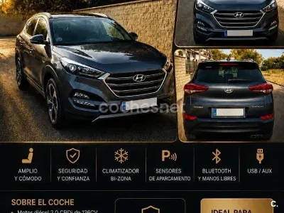 Usado Hyundai Tucson 136 CV (100 kW) 2016 Gris / plata SUV