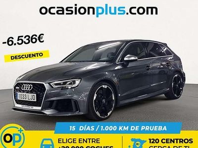 Usado Audi RS3 Sportback 400 CV (294 kW) 2020 Gris Utilitario