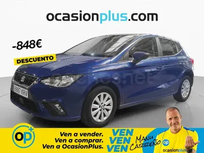 Usado Seat Ibiza Style 80 CV (58 kW) 2018 Azul Utilitario