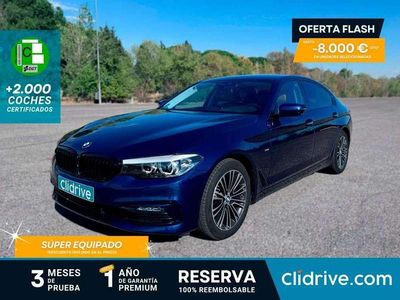 Usado BMW 520 Efficient Dynamics 190 CV (139 kW) 2017 Azul Berlina