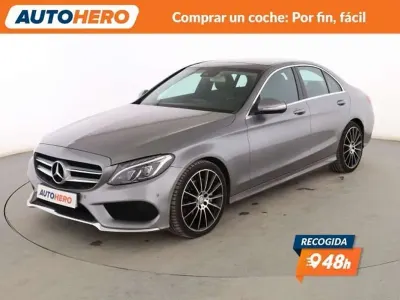Usado Mercedes C220 Elegance 170 CV (125 kW) 2015 Gris Berlina