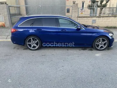 Usado Mercedes C220 170 CV (125 kW) 2018 Azul Familiar