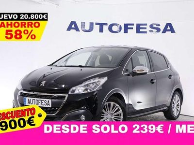 Usado Peugeot 208 Allure 110 CV (80 kW) 2018 Negro Utilitario