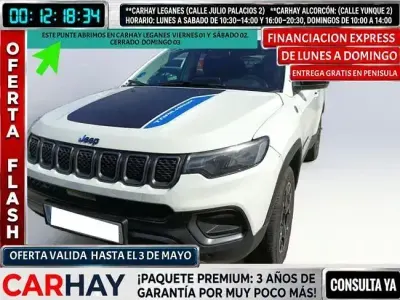 Occasion Jeep Compass Trailhawk 241 ch (177 kW) 2022 Blanc SUV