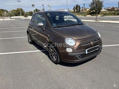 Usado Fiat 500 69 CV (50 kW) 2009 Marrón Descapotable