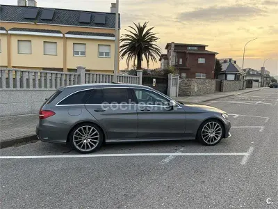 Usado Mercedes C220 170 CV (125 kW) 2018 Gris / plata Familiar
