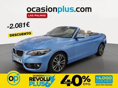 Usado BMW 218 136 CV (100 kW) 2019 Azul Descapotable