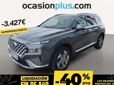 Gris Usado 2021 Hyundai Santa Fe SUV | 34.273 € (Precio justo)