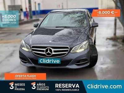 Usado Mercedes E200 Elegance 136 CV (100 kW) 2014 Gris Berlina
