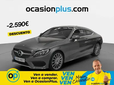 Usado Mercedes C200 184 CV (135 kW) 2018 Gris Coupe