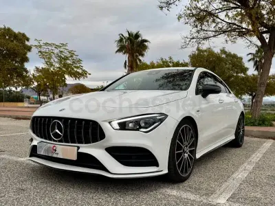 Usado Mercedes CLA180 136 CV (100 kW) 2021 Blanco Coupe