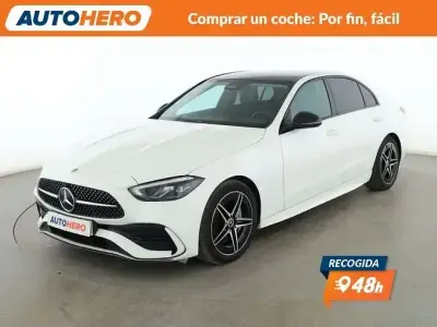 Usado Mercedes C220 AMG line 200 CV (147 kW) 2022 Blanco Berlina