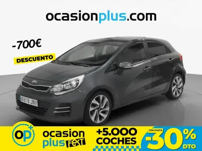 Usado Kia Rio 84 CV (61 kW) 2016 Negro Utilitario