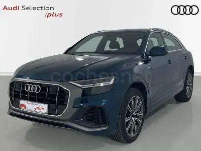 Usado Audi Q8 S-Line 381 CV (280 kW) 2021 Azul SUV