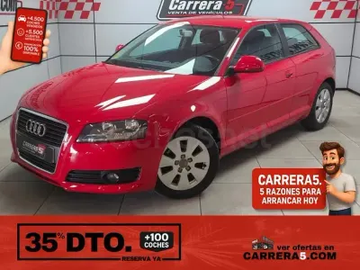 Usado Audi A3 Ambiente 105 CV (77 kW) 2010 Rojo Utilitario