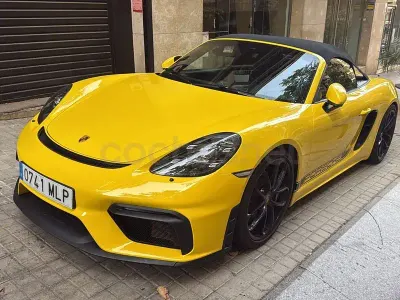 Usado Porsche 718 Spyder 420 CV (308 kW) 2022 Amarillo Descapotable