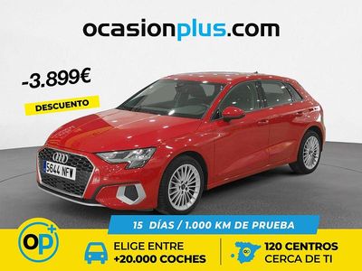 Rojo Usado 2023 Audi A3 Advanced Plus Berlina | 23.200 € (Buen precio)