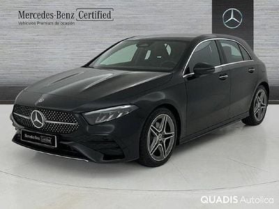 Usado Mercedes A180 AMG line 136 CV (100 kW) 2026 Negro cosmos
