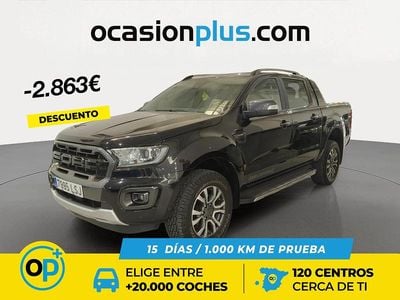 Usado Ford Ranger Wildtrack 213 CV (156 kW) 2021 Negro Recogida
