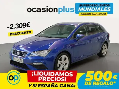 Usado Seat Leon ST FR 150 CV (110 kW) 2019 Azul Familiar