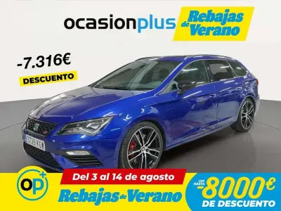 Usado Seat Leon ST CUPRA 300 CV (220 kW) 2018 Azul Familiar