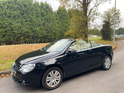 Negro Usado 2009 VW Eos Descapotable | 13.900 € (Caro)