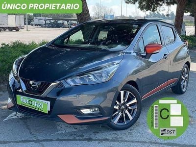 Usado Nissan Micra S 90 CV (66 kW) 2018 Gris / plata Utilitario