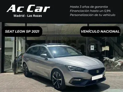 Usado Seat Leon FR 150 CV (110 kW) 2021 Gris / plata Familiar