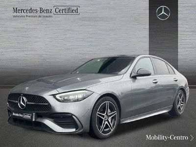 Usado Mercedes C200 AMG line 204 CV (150 kW) 2022 Selenitgrey  metallic paint Berlina