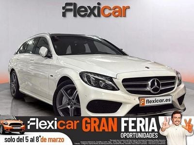 Usado Mercedes C350e 279 CV (205 kW) 2018 Blanco Familiar