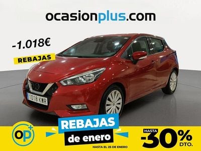 Rojo Usado 2018 Nissan Micra Acenta | 10.890 € (Precio justo)