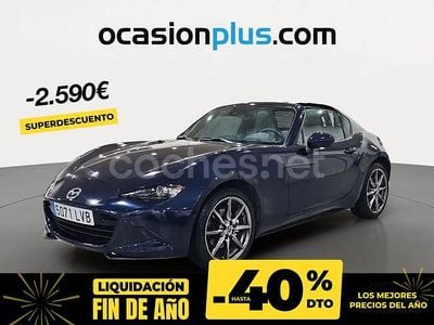 Azul Usado 2021 Mazda MX5 Descapotable | 28.490 € (Precio justo)