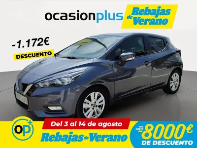 Usado Nissan Micra Acenta 100 CV (73 kW) 2019 Gris Utilitario