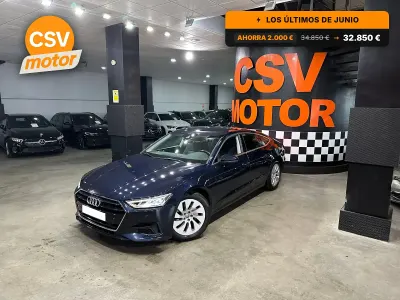 Usado Audi A7 Sportback 320 CV (235 kW) 2019 Azul Utilitario