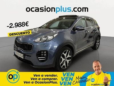 Brugt Kia Sportage GT-Line 177 HK (130 kW) 2017 Blå SUV