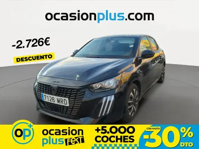 Usado Peugeot 208 Active 100 CV (73 kW) 2024 Negro Utilitario
