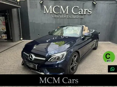 Usado Mercedes C220 170 CV (125 kW) 2017 Azul Descapotable
