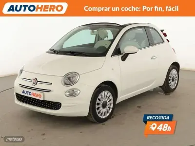Usado Fiat 500C Lounge 70 CV (51 kW) 2019 Blanco Descapotable