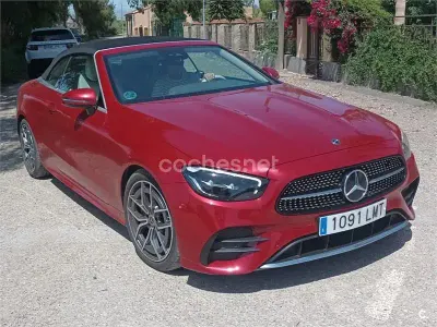 Käytetty Mercedes E220 194 HP (142 kW) 2021 Punainen Avoauto