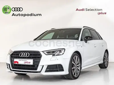 Usado Audi A3 S-Line 116 CV (85 kW) 2020 Blanco Berlina
