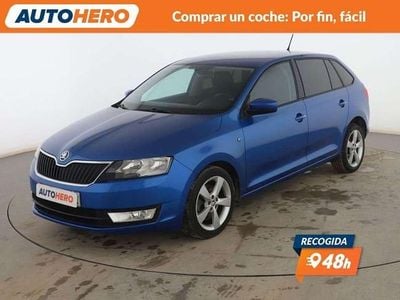 Usado Skoda Rapid Ambition 90 CV (66 kW) 2015 Azul Utilitario