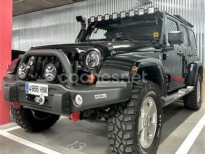 Usado Jeep Wrangler Unlimited Sahara 200 CV (147 kW) 2012 Negro SUV