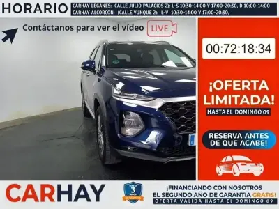 Usado Hyundai Santa Fe 200 CV (147 kW) 2020 Azul SUV