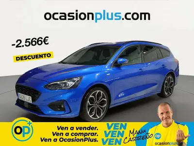 Usado Ford Focus ST-Line 125 CV (91 kW) 2020 Azul Familiar