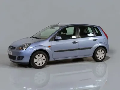 Usado Ford Fiesta Trend 80 CV (58 kW) 2006 Azul Utilitario